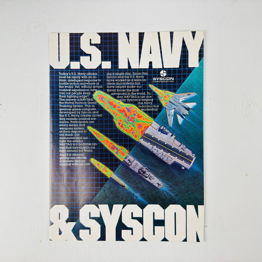 US Navy SYSCON 80's Ad
