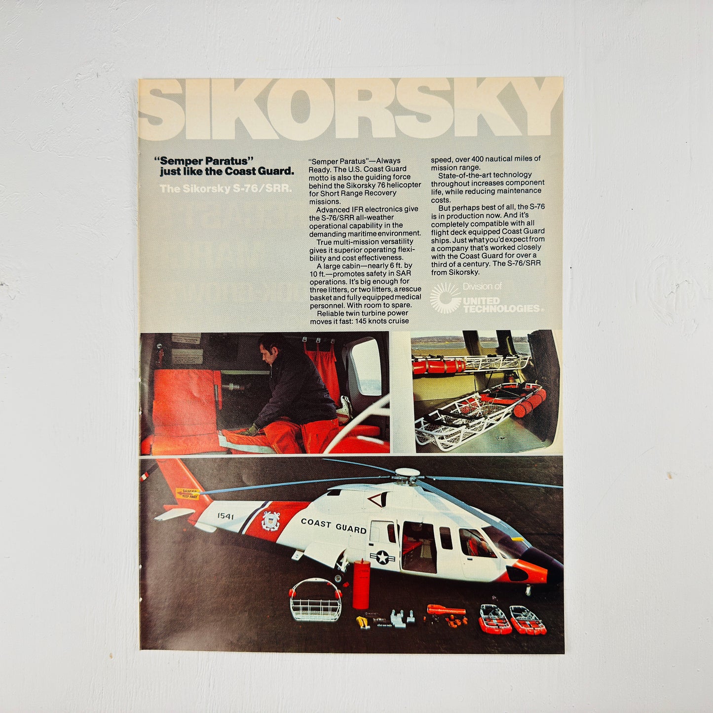 Sikorsky S-76 Coast Guard Proposal Ad