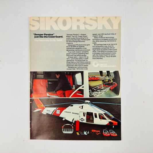 Sikorsky S-76 Coast Guard Proposal Ad