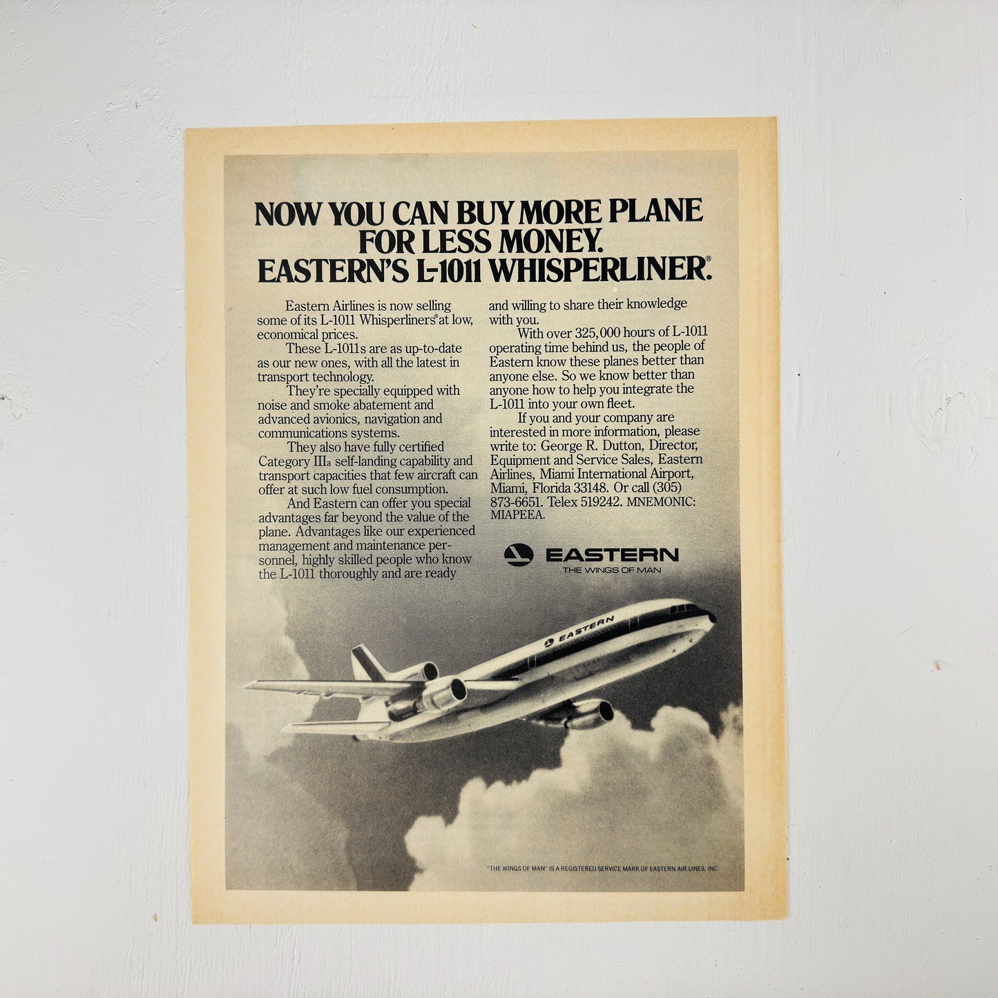 Eastern L-1011 Whisperliner For Sale