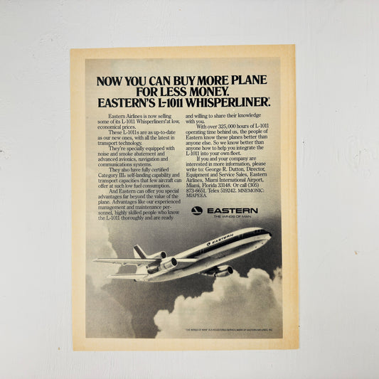 Eastern L-1011 Whisperliner For Sale