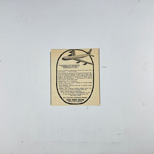 TWA Engineer Recruiting Ad