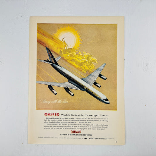 Convair 880: Fastest Passenger Jet