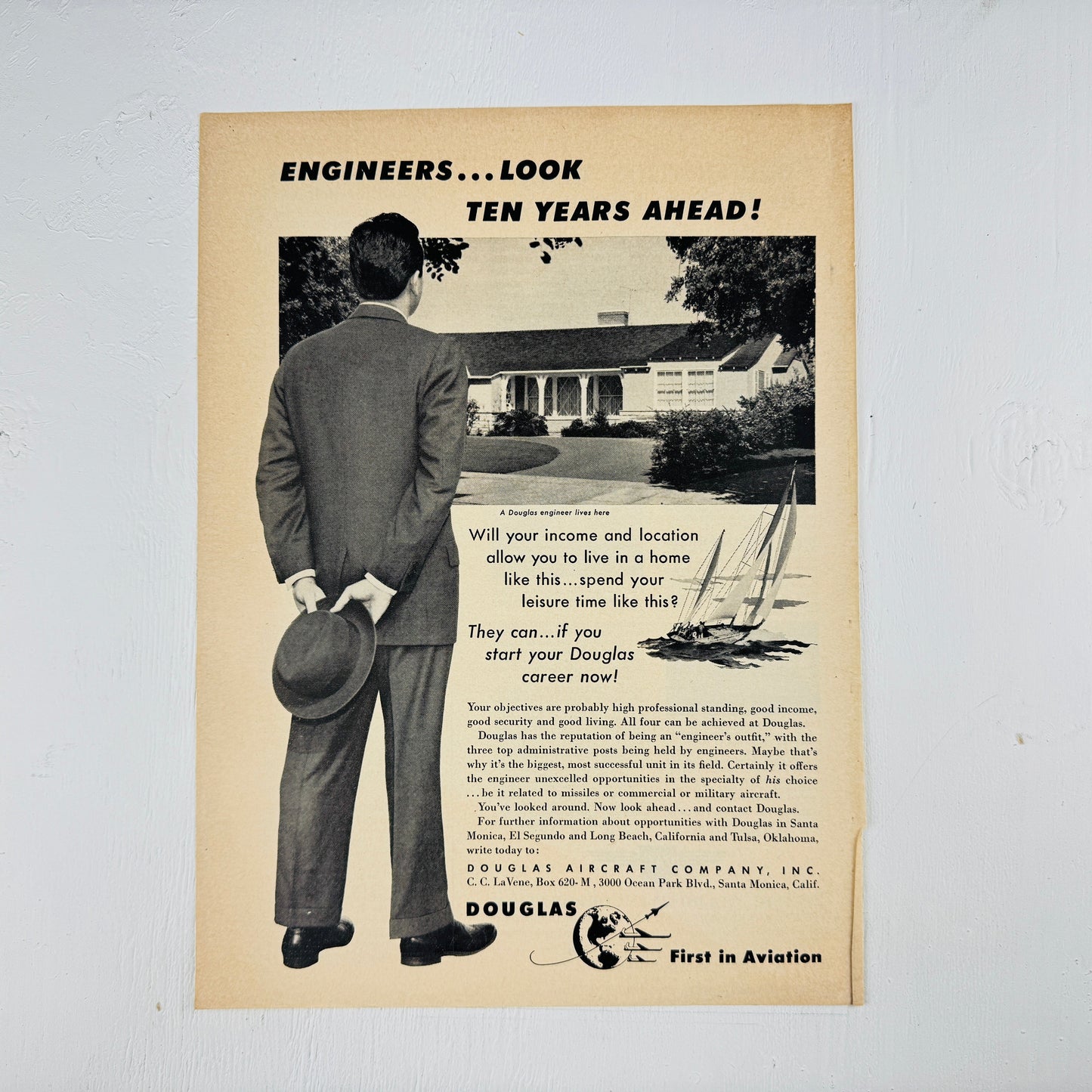 Douglas Engineers... Look Ten Years Ahead!