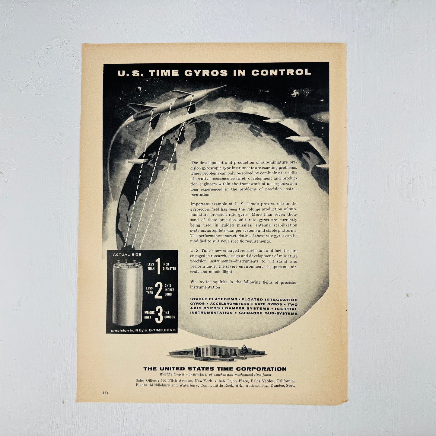 US Time Corporation (TIMEX) Gyros in Control