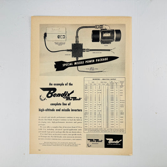 Bendix Missile Power Package