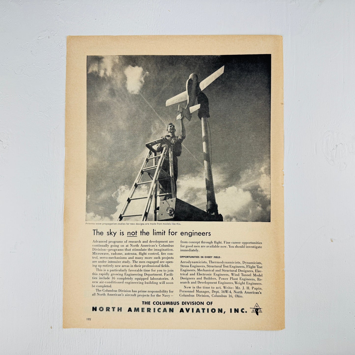 North American Aviation Columbus Division Recruiting