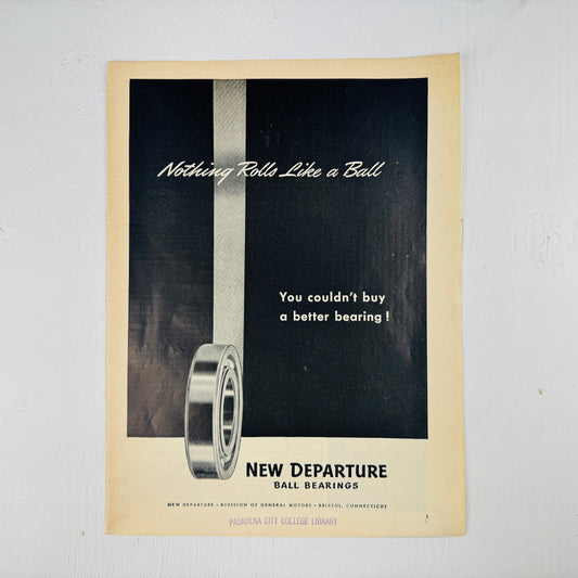 New Departure: Nothing Rolls Like a Ball