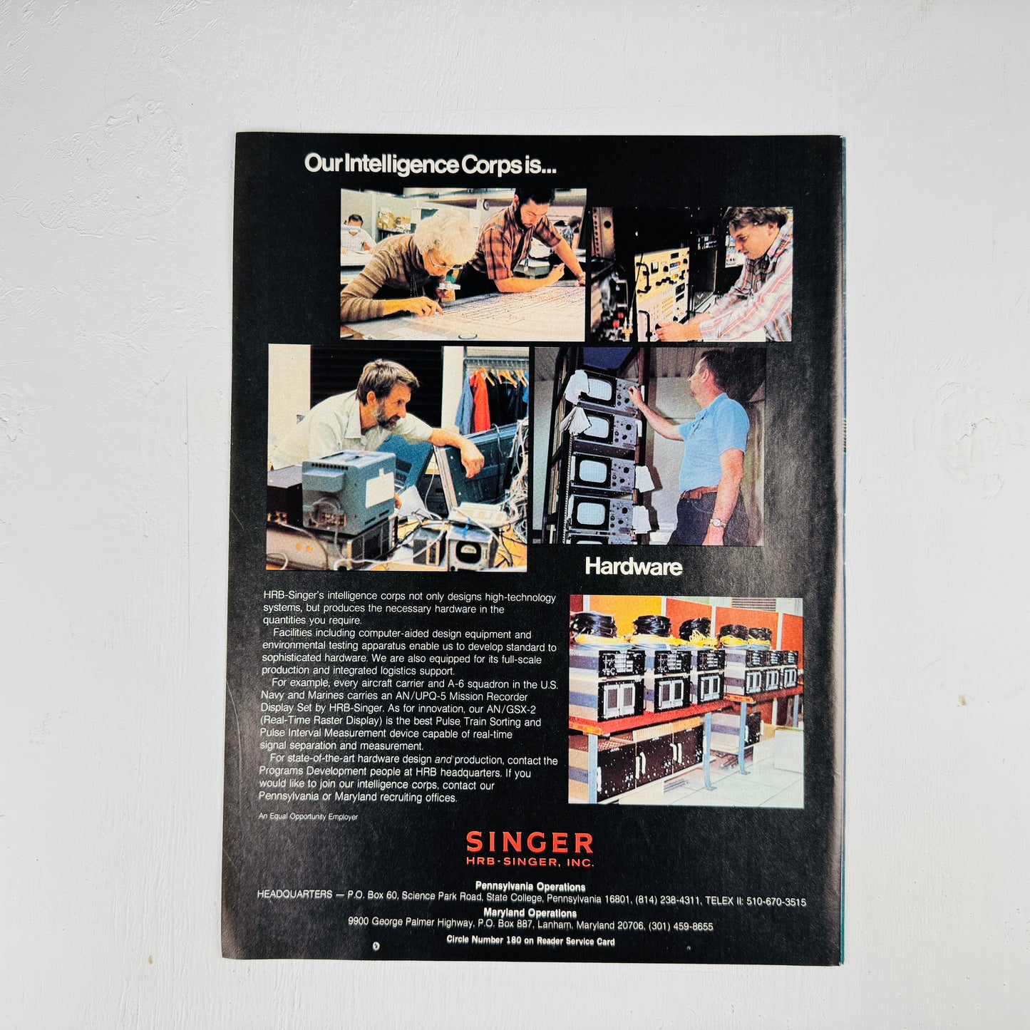 Singer Intelligence Corps