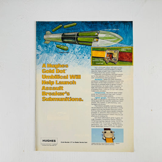 Hughes Gold Dot Umbilical for Cluster Bomb