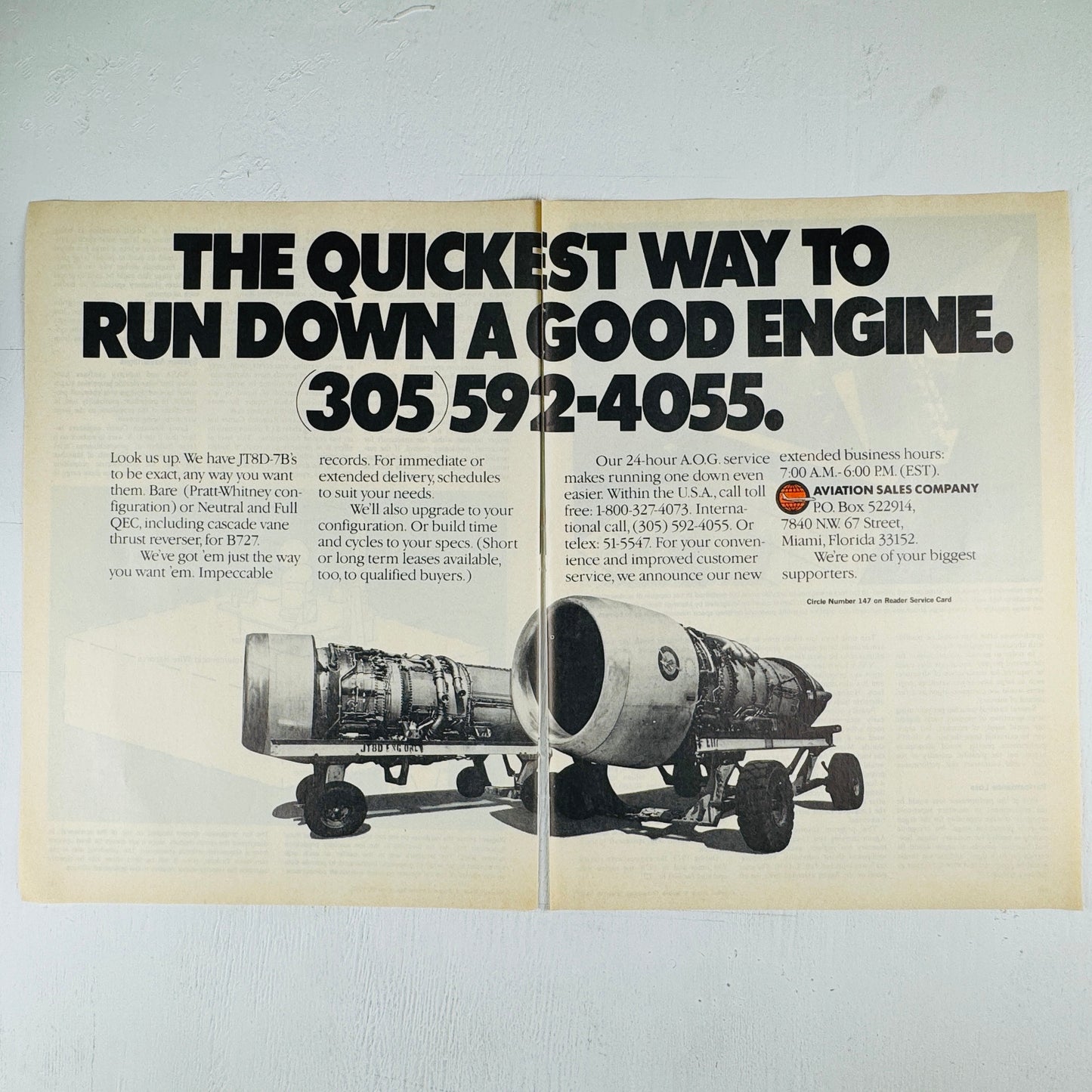 Aviation Sales Company JT8D