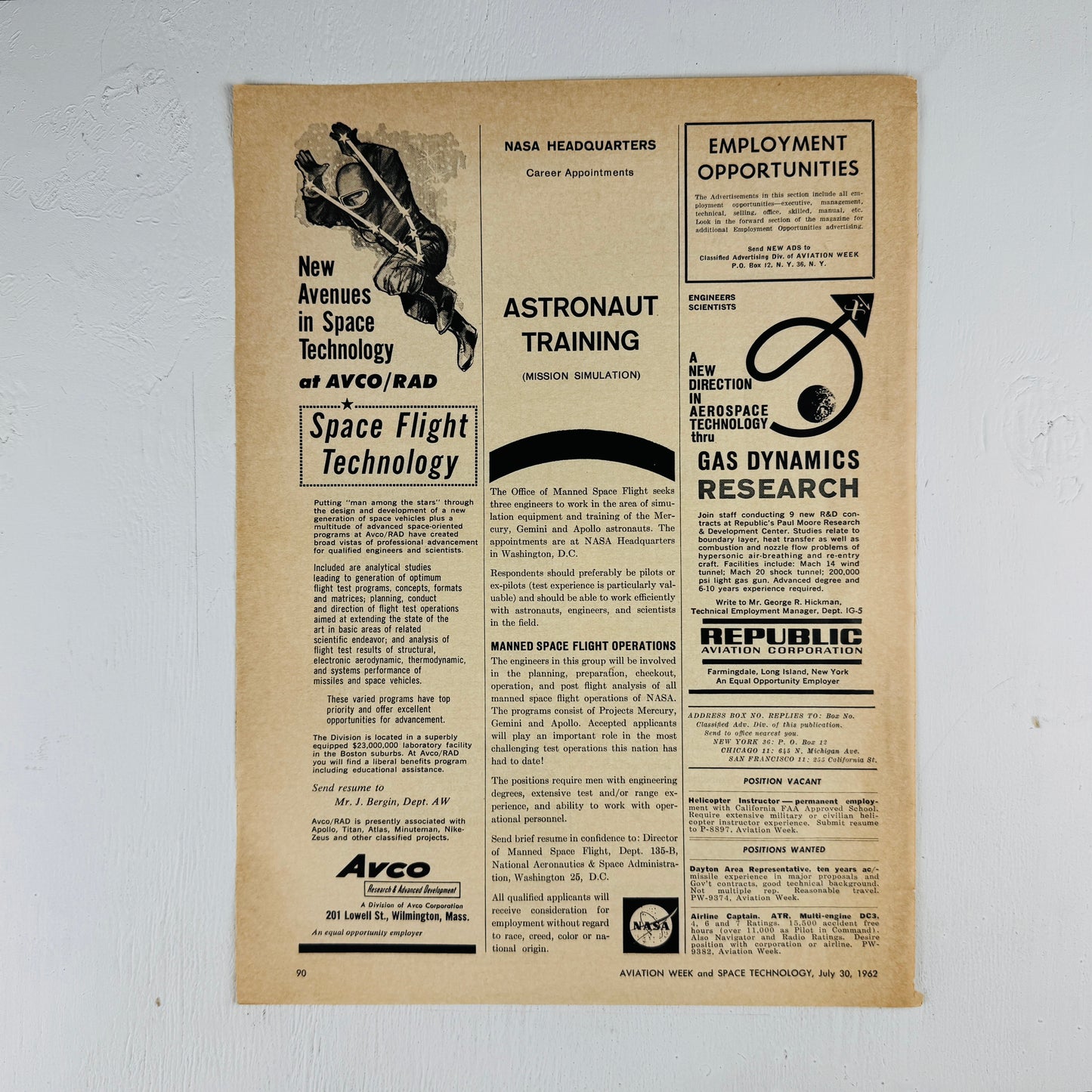 NASA Manned Space Flight Recruiting Ad