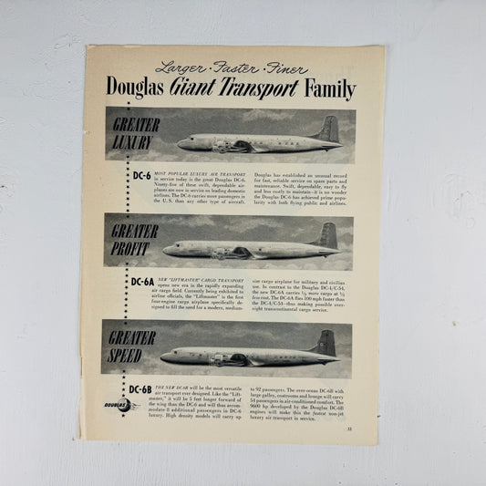 Douglas DC-6 Giant Transport Family