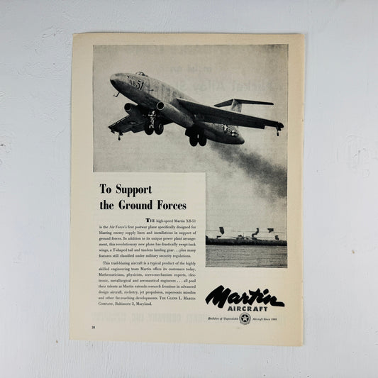 Martin XB-51 Support Ground Forces