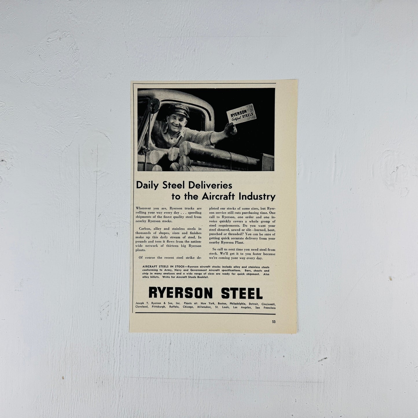 Ryerson Steel: Daily Deliveries