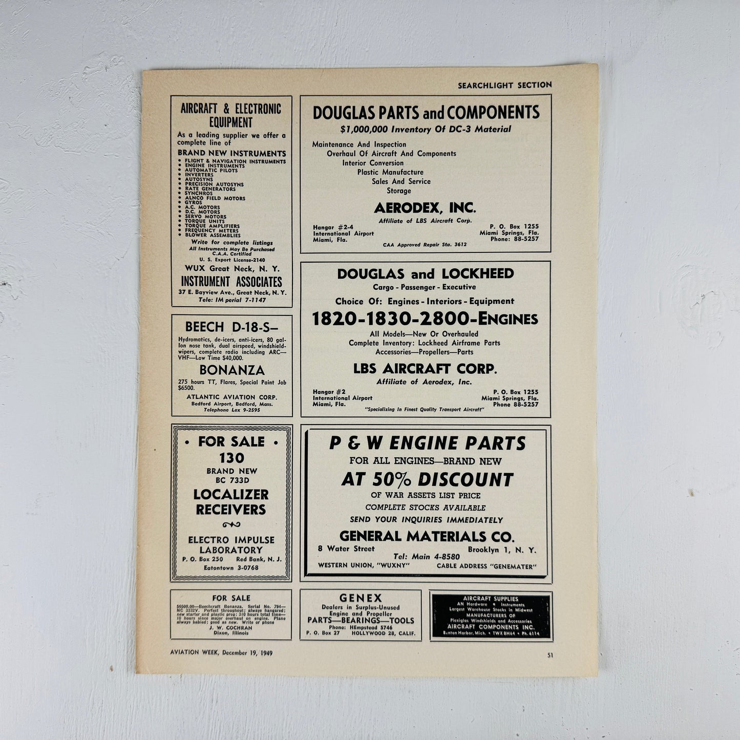 1949 Searchlight Section