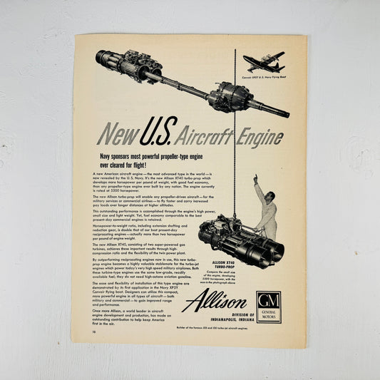 Allison GM Aircraft Engine