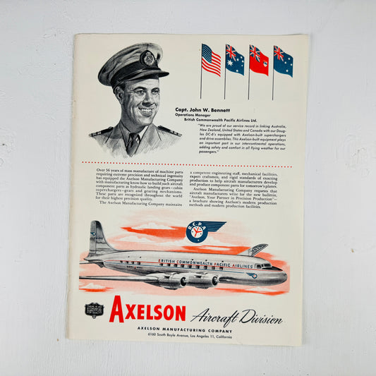 Axelson & British Commonwealth Pacific Airlines