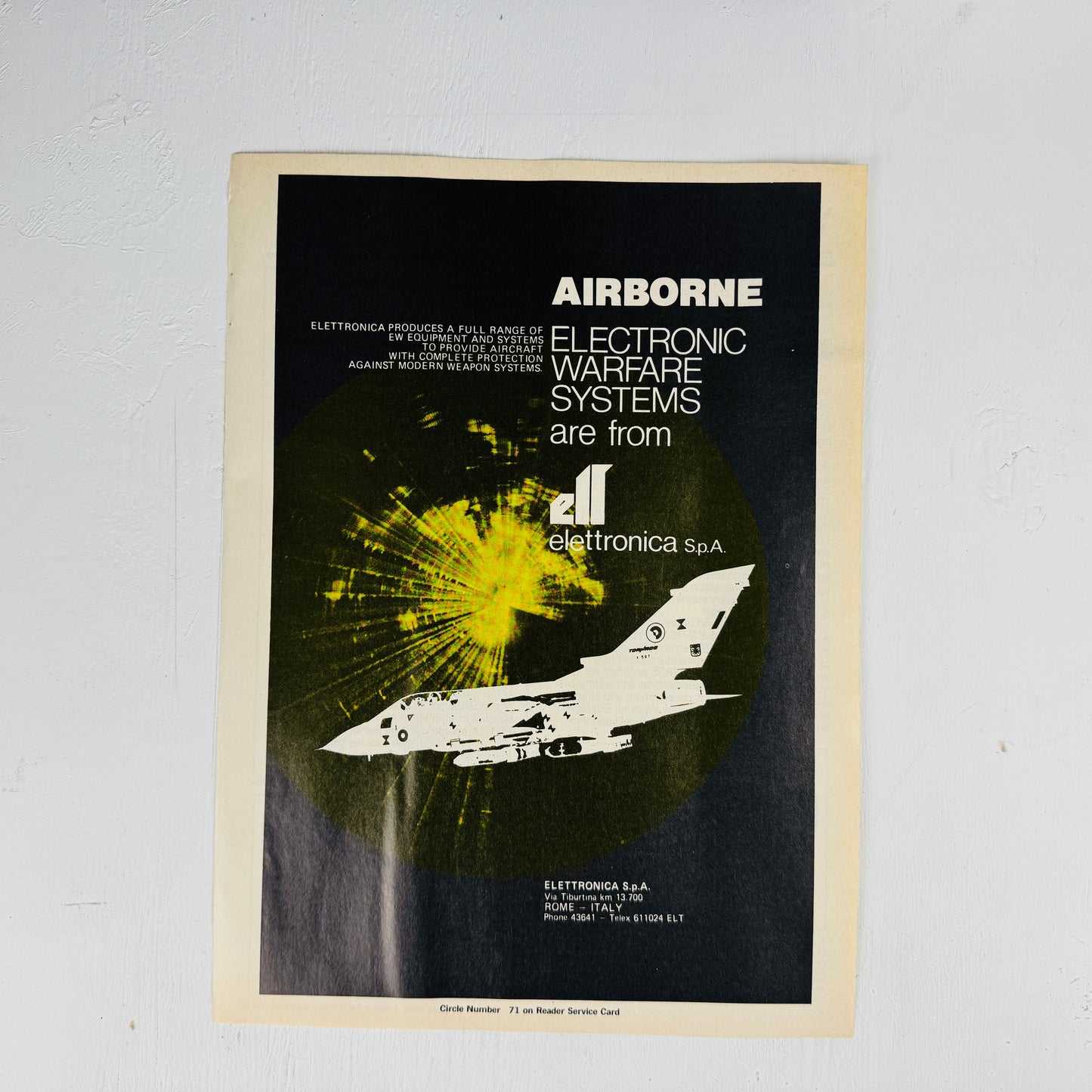 Elletronica Tornado Electronic Warfare