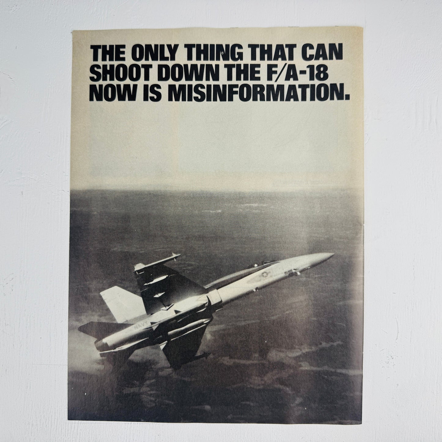 F/A-18 Misinformation Ad